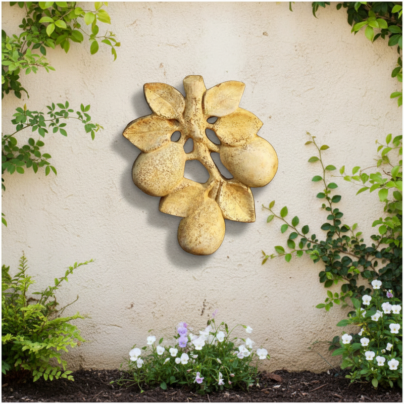 Pear Garden Plaque (1.0 - Inch) Side Angle