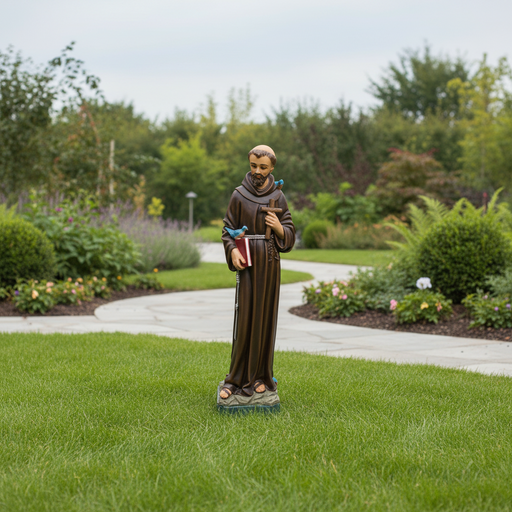 Saint Francis Religious Statue (43 - Inch) Side Angle