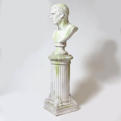 Fancy Bottom Leaf Pedestal Statue (29 - Inch)