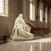 Pieta Mary with Jesus Statue (58 - Inch) Side Angle