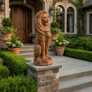 Guardian Lion Garden Statue (31 - Inch) Side Angle