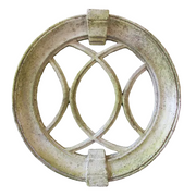 Laced Round Frame Outdoor Plaque (18.7 - Inch)