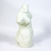 Classical Greek-inspired female torso sculpture with smooth, minimalist lines and an elegant, timeless silhouette. Side View