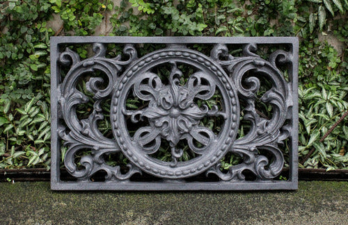Scroll Work Frame Outdoor Statue (19 - Inch) Side Angle