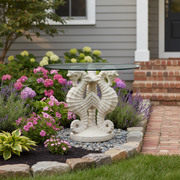 Sea Horse Garden Statue (28 - Inch) Side Angle