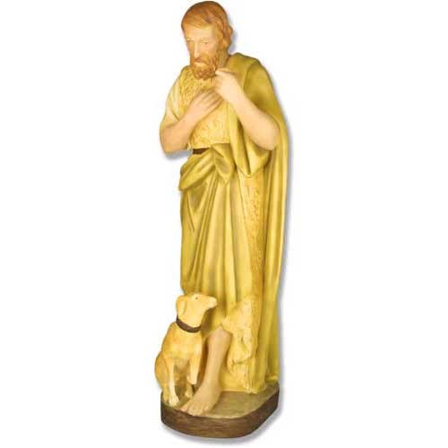 Shepherd W/Dog 41 H     Ntv1. Outdoor/Indoor Statue