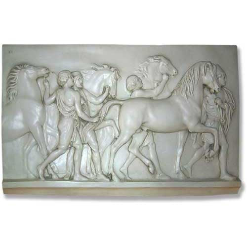 Horse Tenders Slab Vii 24 Outdoor/Indoor Statue