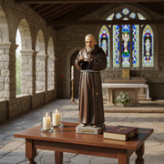 Saint Padre Pio Statue (22 - Inch) Side Angle