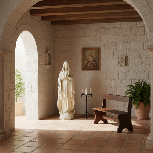 Immaculate Conception Mary Statue (50 - Inch) Side Angle