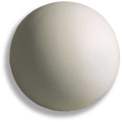 Ornate old world European sphere finial with smooth, classical silhouette and subtle Renaissance-inspired detailing.