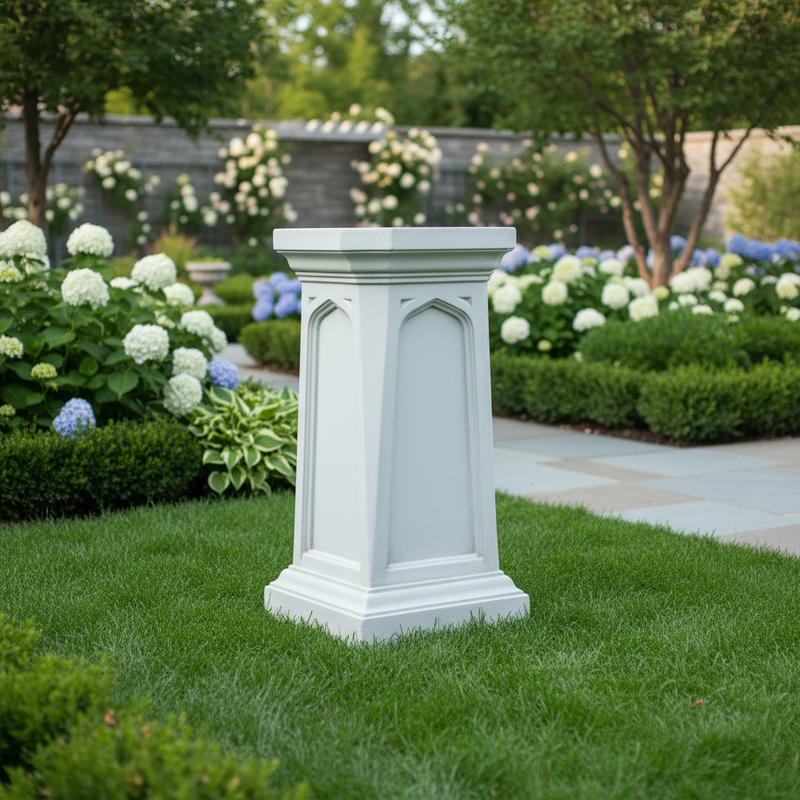 Gothic Pedestalstatue (43 - Inch) Side Angle