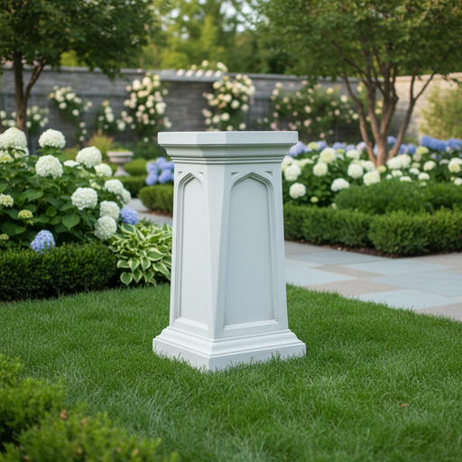 Gothic Pedestalstatue (43 - Inch) Side Angle