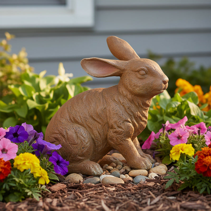 Floppy Rabbit Garden Statue (10-Inch)