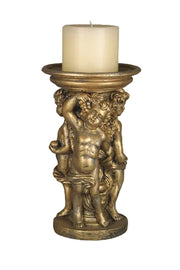Round Cherub Candleholder