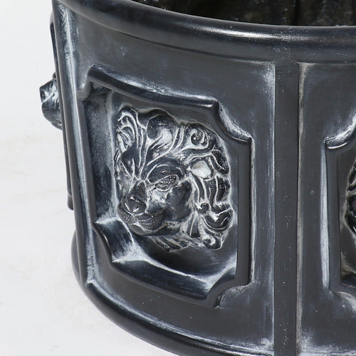 Six Lion Head Urn Outdoor/Indoor Statue