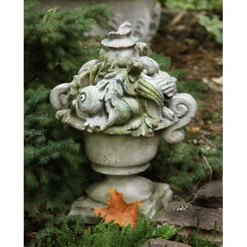 Shell Ocean Finial Outdoor Statue (13 - Inch) Side View