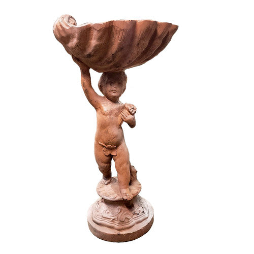 Lucca Child Birdbath Statue (22 - Inch) Side View