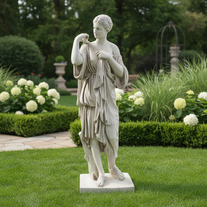 Diana Robing Statue (67 - Inch) Side Angle