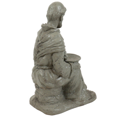 Sitting Saint Francis with Rab Outdoor/Indoor Statue