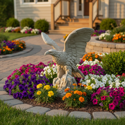 Eagle Bird Garden Statue Facing Right (40 - Inch) Side View