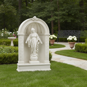 metadata_custom.architectural_style Medieval Shrine Outdoor Statue (24 - 26 Inch) (38 - Inch) Side Angle