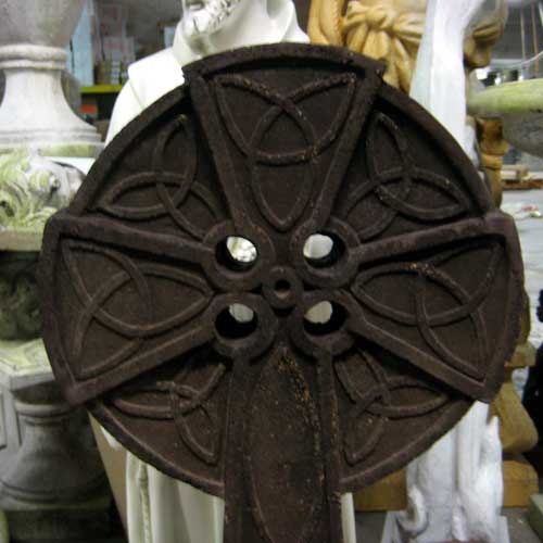 Mystic Celtic Cross Statue (30 - Inch) Side Angle