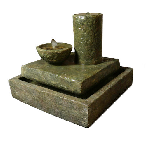 Iwa Tranquility Garden Fountain (22 - Inch) Side View