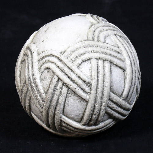 Stone Rope Sphere 4 Outdoor/Indoor Statue