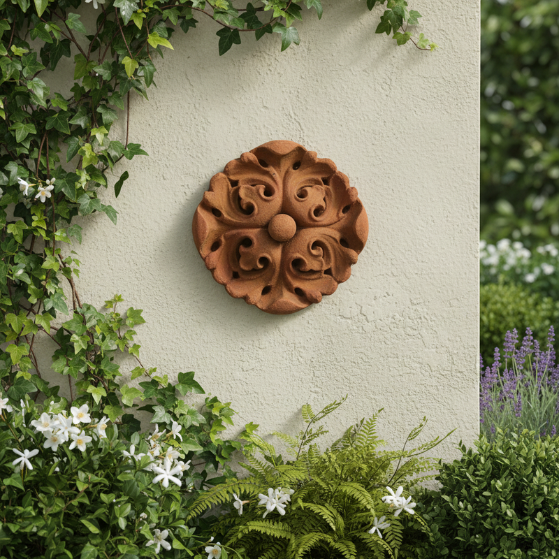 Acanthus Outdoor Statue (11.29 - Inch) Side Angle