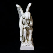 Praying Church Angel Outdoor Statue (28 - Inch) Side Angle View