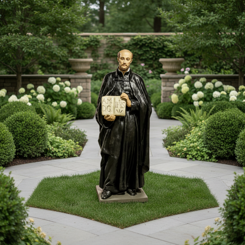 Saint Ignatius Religious Statue (71 - Inch) Side Angle