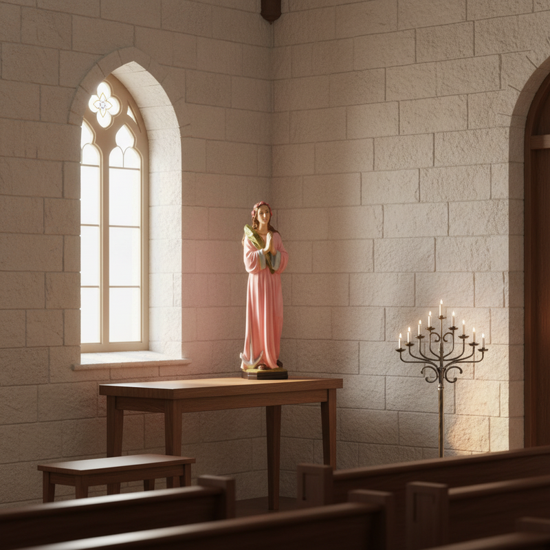 Saint Philomena Statue (40 - Inch) Side Angle