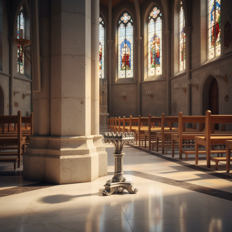 Arc Candle Holder Religious Statue (17-Inch)