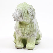 Old English Sheep Dog Garden Statue (17 - Inch) Side View