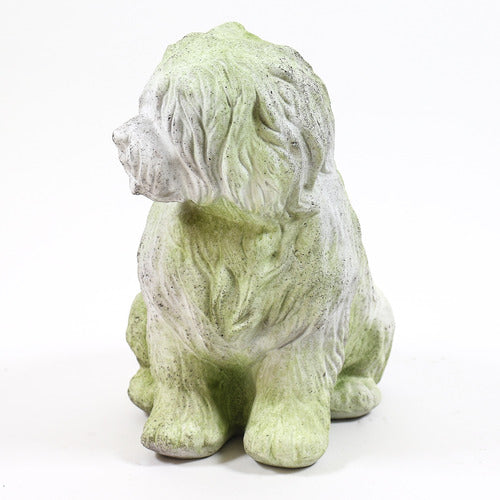 Old English Sheep Dog Garden Statue (17 - Inch) Side View