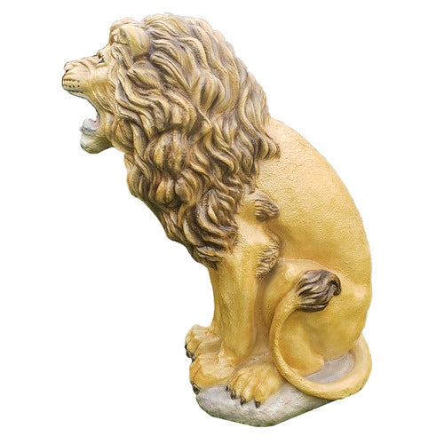 Lion Garden Statue (30 - Inch) Side View