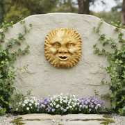 Wind and Sun Garden Plaque (19.0 - Inch) Side Angle