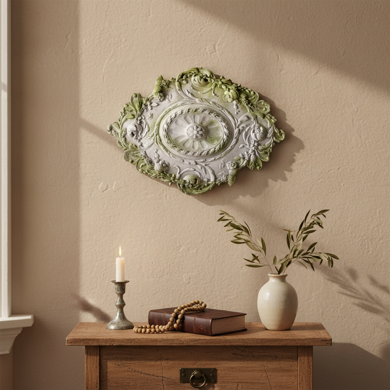 Regal Medallion Outdoor Plaque (32.0 - Inch) Side View