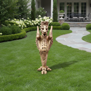 Griffin Outdoor Statue (24 - Inch) Side Angle
