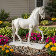 Horse Garden Statue (22 - Inch) Side Angle