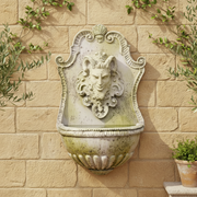 Bacchus Wall Fountain (24 - Inch) Side Angle