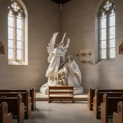 Jesus Praying in the Garden of Olives Statue (67 - Inch) Side Angle
