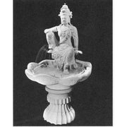 Kwan Yin Sitting Statue (32 - Inch) Side View