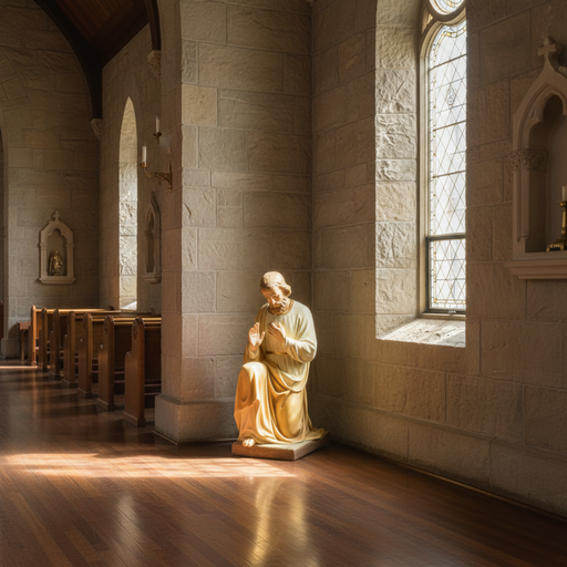 Saint Joseph Nativity Statue (30 - Inch) Side Angle