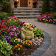 Pig Garden Statue (21 - Inch) Side View