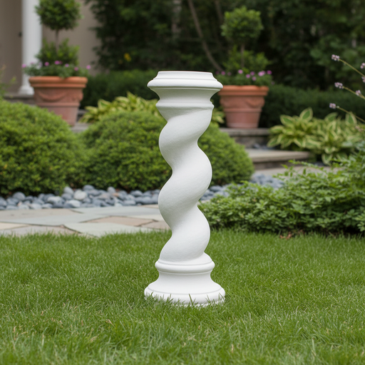 Baroque Outdoor Statue (57 - Inch) Side Angle