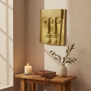Three Eye Garden Plaque (16.0 - Inch) (16.0 - Inch) Side Angle