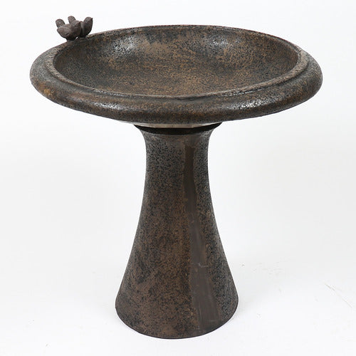 Sleek Birdbath W Birds Statue (24 - Inch)