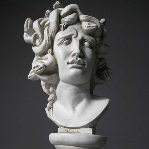 Medusa Bust Display Decor (13 - Inch) Additional Angle
