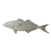 Ornate old world European fish sculpture with detailed scales, classical fins, and a textured, Renaissance-inspired design.